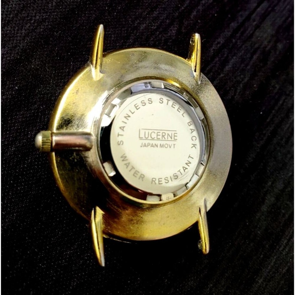 EXTREMELY Rare Vintage Lucerne Swiss Inspired Split Case Watch Bubble Crystal - Picture 7 of 15